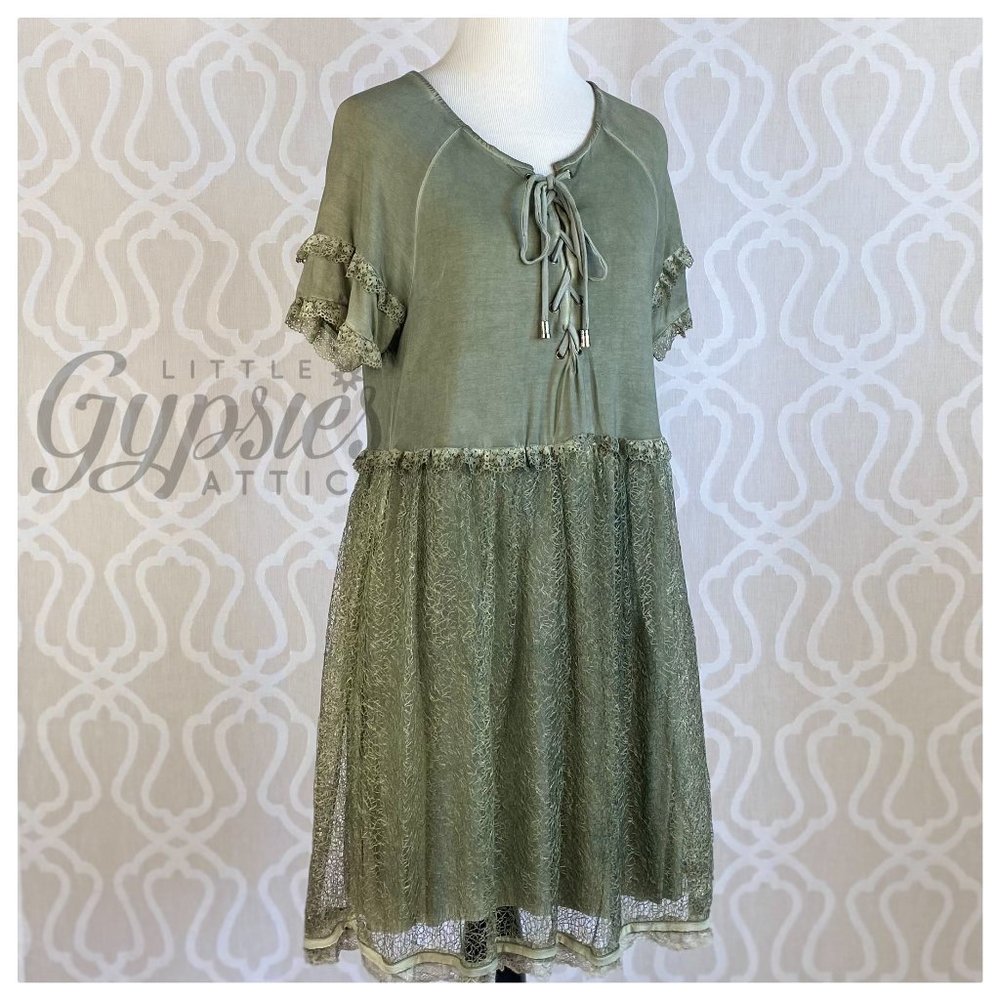 POL Sophia Little Green Dress - Picture 7 of 15